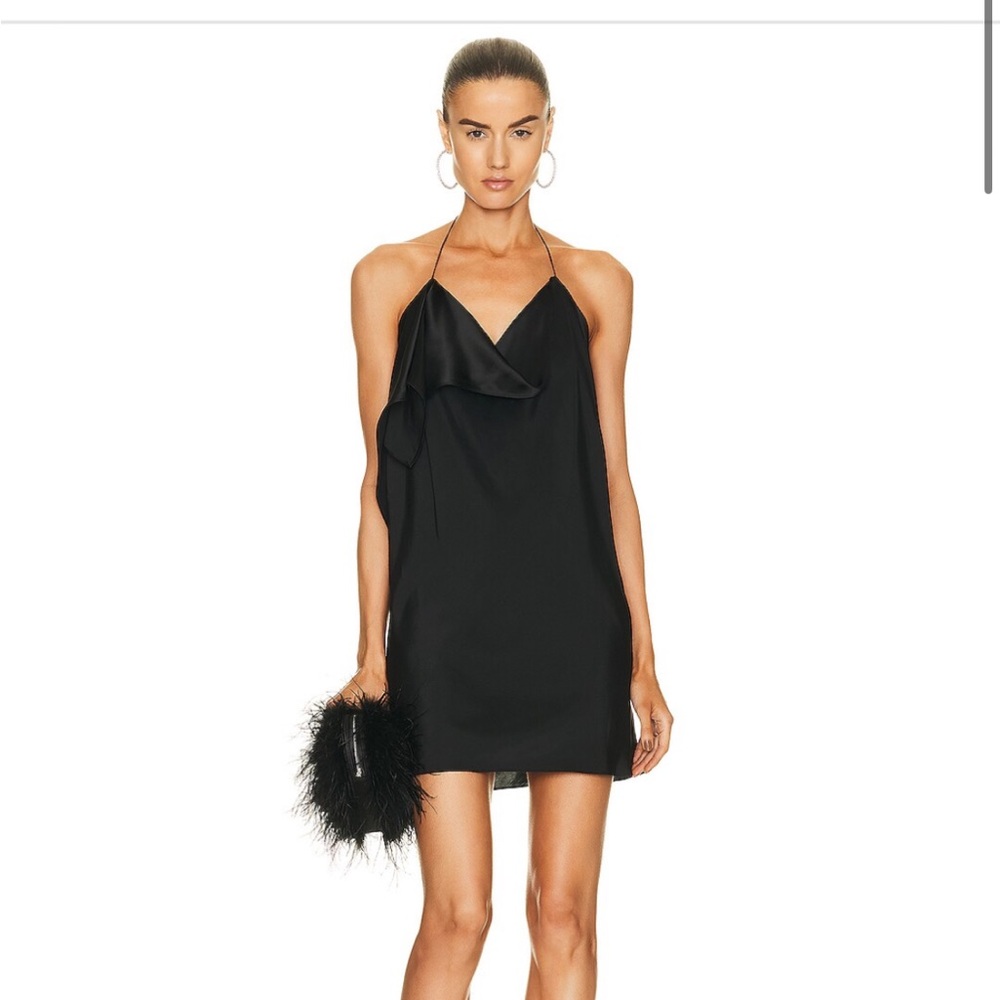 Brand New Gauge81 Omura Black Mini Silk Dress